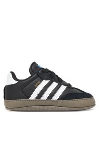 Adidas - adidas Sneakersy Samba Kids JI2757 Czarny. Kolor: czarny. Materiał: skóra