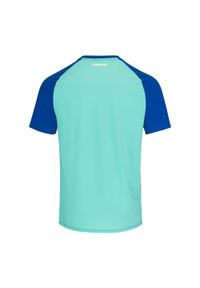 Head - T-shirt męski TOPSPIN. Kolor: niebieski. Długość rękawa: krótki rękaw. Długość: krótkie