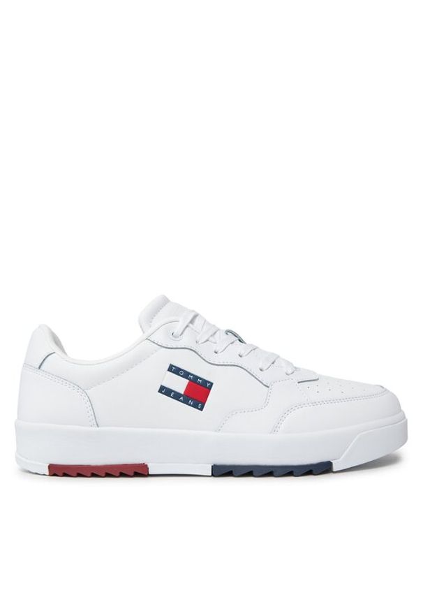 Tommy Jeans Sneakersy Retro Ess EM0EM01397 Biały. Kolor: biały. Materiał: skóra