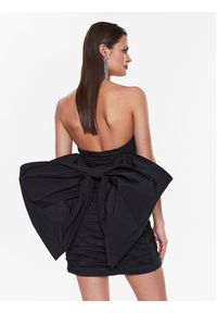 ROTATE Sukienka koktajlowa Taft Pleated RT2494 Czarny Slim Fit. Kolor: czarny. Materiał: syntetyk. Styl: wizytowy #6