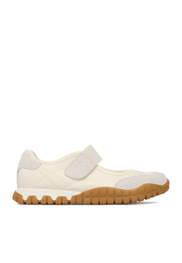 Sneakersy Badura. Kolor: kremowy