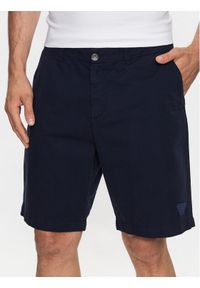 Emporio Armani Underwear Szorty materiałowe 211824 3R471 06935 Granatowy Regular Fit. Kolor: niebieski. Materiał: bawełna