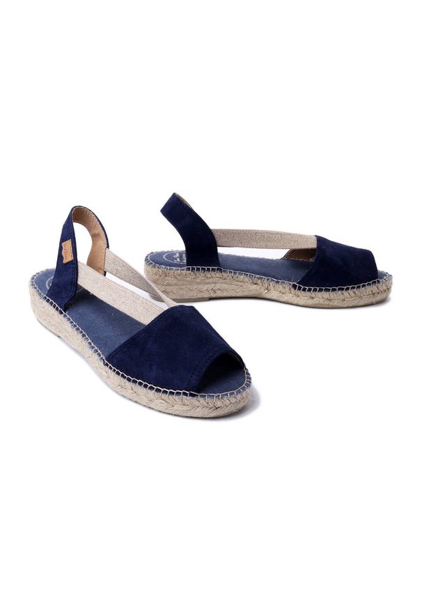 Toni Pons - TONI PONS ELLA navy, sandały/espadryle damskie. Kolor: niebieski. Obcas: na koturnie