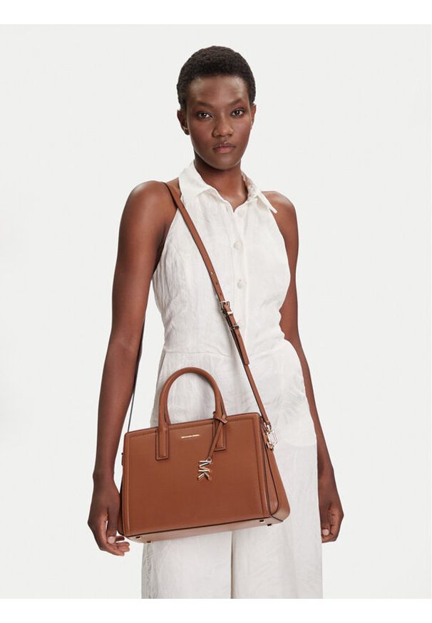 MICHAEL Michael Kors Torebka Laila 30R5G9IS6L Brązowy. Kolor: brązowy. Materiał: skórzane