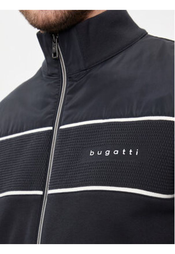 Bugatti Bluza 8750 55144A Granatowy Regular Fit. Kolor: niebieski. Materiał: bawełna