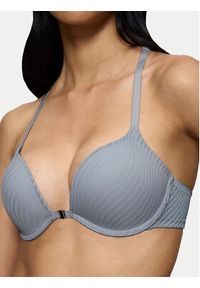 Triumph Biustonosz push-up Harmony Spotlight 10217429 Niebieski. Kolor: niebieski. Materiał: syntetyk. Rodzaj stanika: push-up