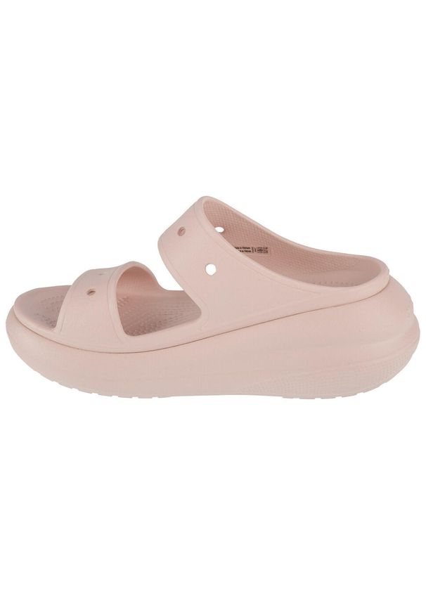 Klapki damskie Crocs 2076706UR. Kolor: różowy. Materiał: guma, syntetyk, materiał. Styl: sportowy