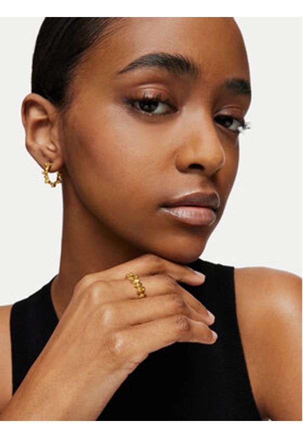 Tous - TOUS Pierścionek Bold Bear 1004342512 Złoty. Materiał: srebrne. Kolor: złoty