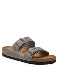 Birkenstock Klapki Arizona Bs 552801 Szary. Kolor: szary. Materiał: skóra #1
