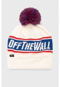 Vans czapka kolor beżowy. Kolor: beżowy. Materiał: dzianina, prążkowany #1