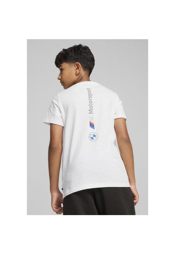 T-shirt dziecięcy Puma BMW MMS Ess Logo 2. Kolor: biały