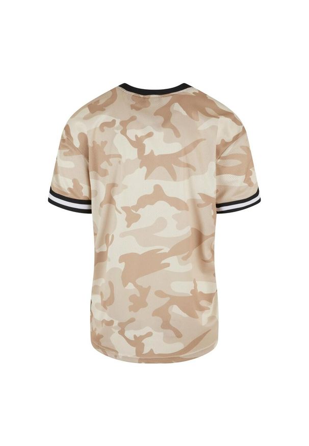 Urban Classics - Męska Koszulka Camo Mesh Oversized T-shirt. Kolor: zielony, wielokolorowy, brązowy. Materiał: mesh