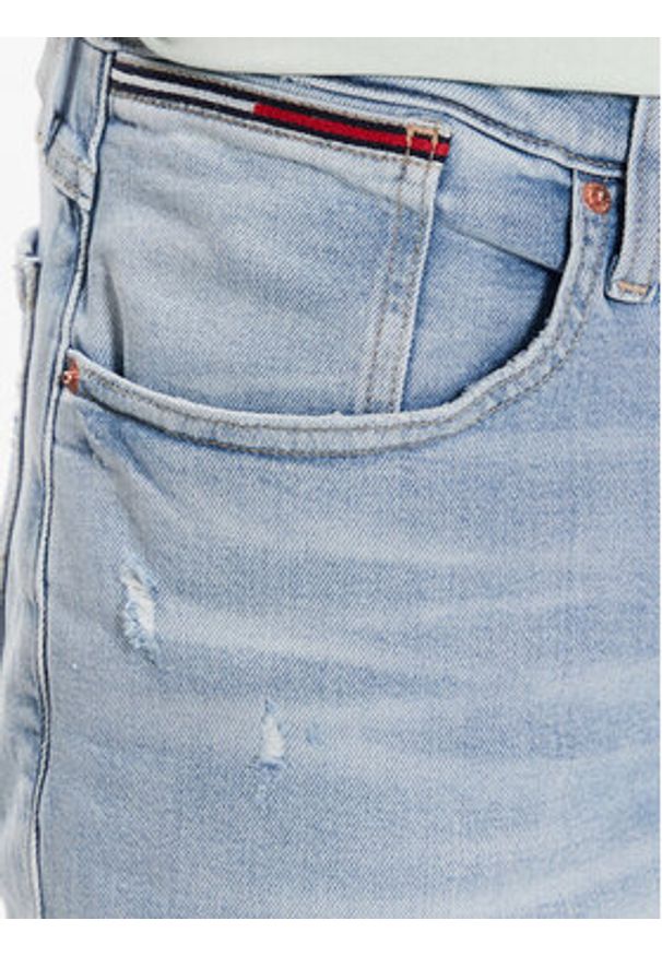Tommy Jeans Szorty jeansowe Ronnie DM0DM16147 Niebieski Relaxed Fit. Kolor: niebieski. Materiał: bawełna