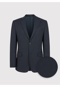 Pako Lorente - PAKO LORENTE – Marynarka garniturowa w kolorze granatowym. Okazja: na wesele, na spotkanie biznesowe, na ślub cywilny. Kolor: niebieski. Materiał: lycra, wełna. Wzór: gładki. Styl: młodzieżowy, biznesowy #10