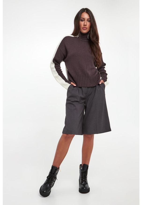 Twinset Milano - Golf damski wełniany TWINSET. Typ kołnierza: golf. Materiał: wełna