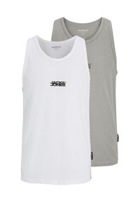 Jack & Jones - Jack&Jones Komplet 2 tank topów Sago 12284750 Szary Regular Fit. Kolor: szary. Materiał: bawełna
