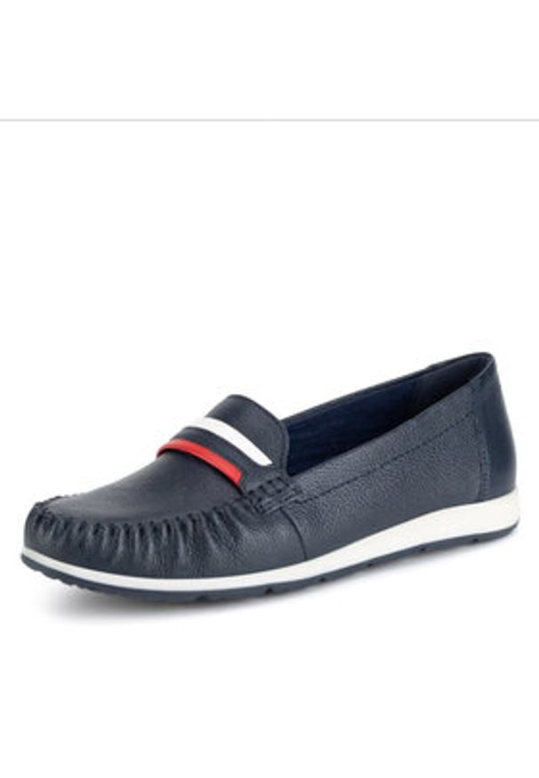 Lasocki Mokasyny WI16-FORTUNA-02 Granatowy. Kolor: niebieski. Materiał: skóra