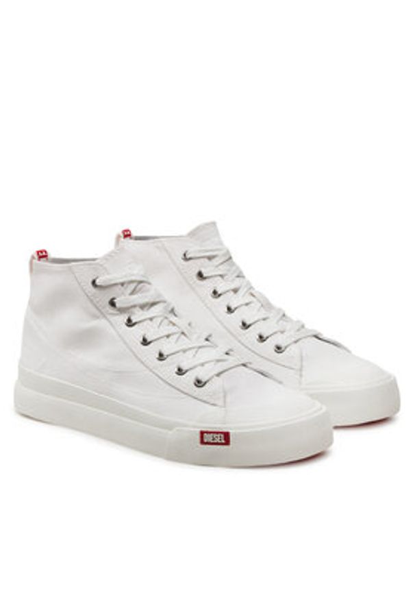 Diesel Trampki S-Athos Y03269 P2994 H7528 Biały. Kolor: biały. Materiał: bawełna, materiał