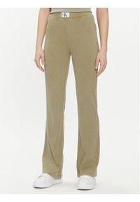 Calvin Klein Jeans Spodnie dresowe J20J223126 Zielony Regular Fit. Kolor: zielony. Materiał: bawełna #1