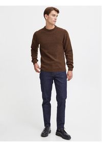 Casual Friday Sweter 20503970 Brązowy Regular Fit. Okazja: na co dzień. Kolor: brązowy. Materiał: wełna. Styl: casual #4