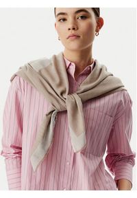 Calvin Klein Chusta Calvin Chambray Square Scarf LV04F8085G Beżowy. Kolor: beżowy. Materiał: bawełna #2
