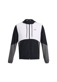 Kurtka treningowa męska Under Armour UA Legacy Windbreaker - czarna. Kolor: czarny. Materiał: materiał, tkanina, poliester