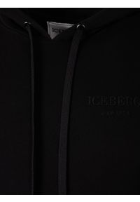 Iceberg Bluza "Hoodie" | E0206300 | Mężczyzna | Czarny. Okazja: na co dzień. Kolor: czarny. Materiał: bawełna. Styl: casual, sportowy