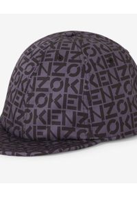 Kenzo - KENZO - Szara logowana czapka z daszkiem. Kolor: szary. Materiał: materiał #3