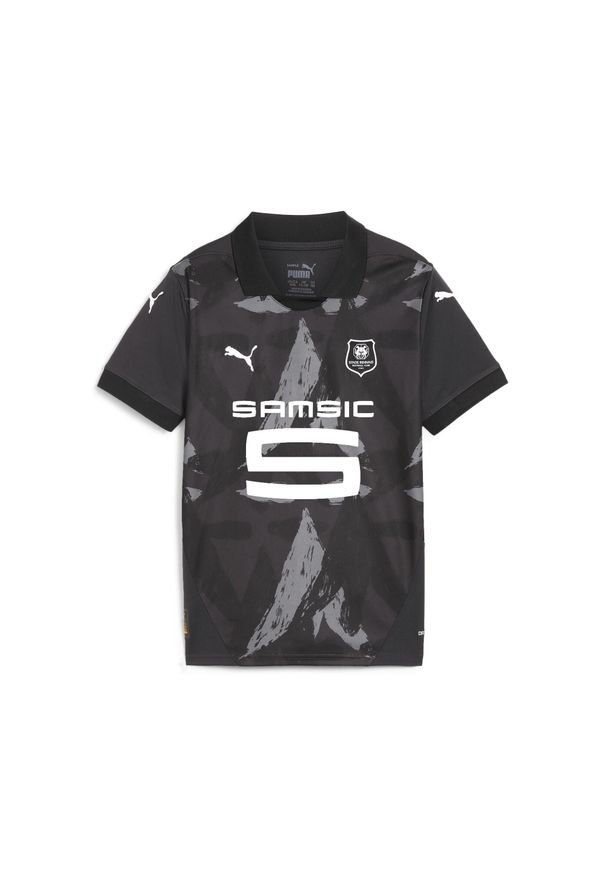 Puma - Trykot trzeci dziecięcy Stade Rennais FC 2024/25. Kolor: biały, wielokolorowy, czarny, szary