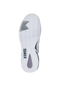 Buty do tenisa męskie K-Swiss Ultrashot 4 Clay. Kolor: biały, wielokolorowy, niebieski. Materiał: materiał, syntetyk. Szerokość cholewki: normalna. Sport: tenis