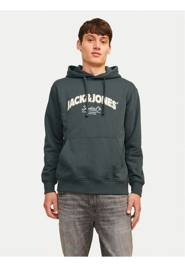 Jack & Jones - Jack&Jones Bluza Bronx 12262919 Zielony Regular Fit. Kolor: zielony. Materiał: syntetyk