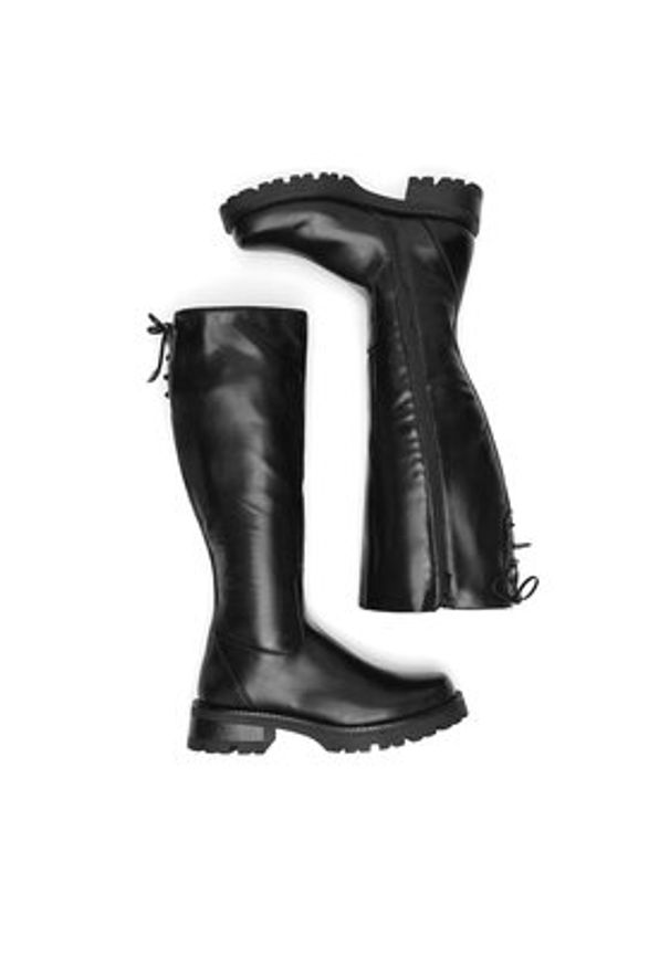 Jenny Fairy Oficerki WYL3979-1 Czarny. Kolor: czarny. Materiał: materiał