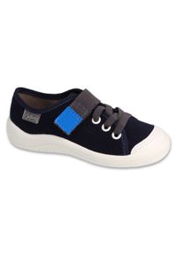 Befado obuwie dziecięce 351Y047 niebieskie. Kolor: niebieski. Materiał: tkanina, bawełna #1