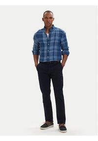 TOMMY HILFIGER - Tommy Hilfiger Koszula Madras Check MW0MW42399 Niebieski Regular Fit. Kolor: niebieski. Materiał: len #3