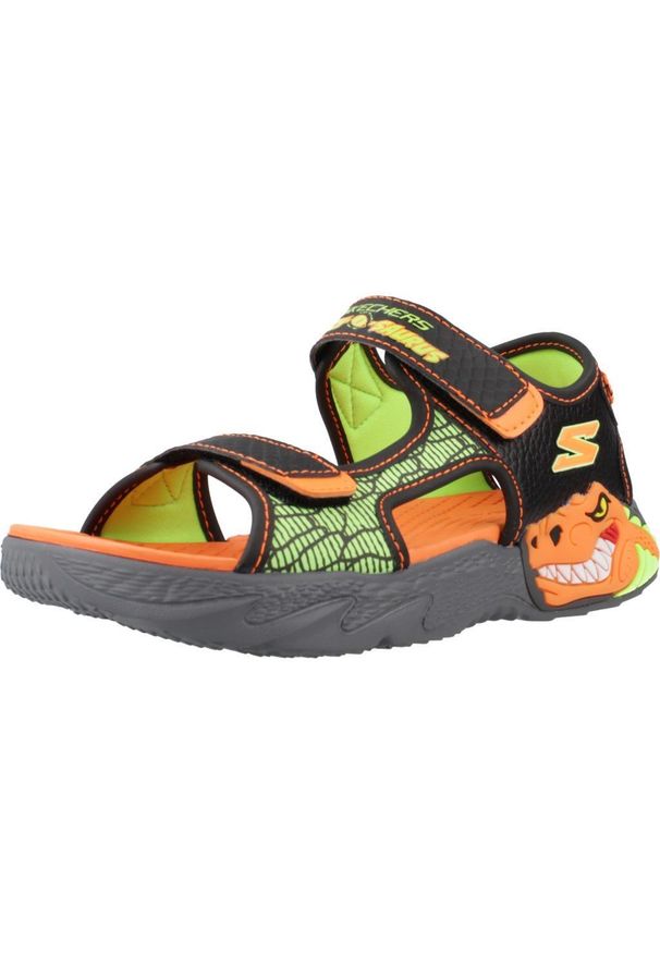 skechers - Sandały Skechers Model Creature-splash Kolor Czarny. Kolor: czarny. Materiał: materiał, syntetyk. Sport: turystyka piesza