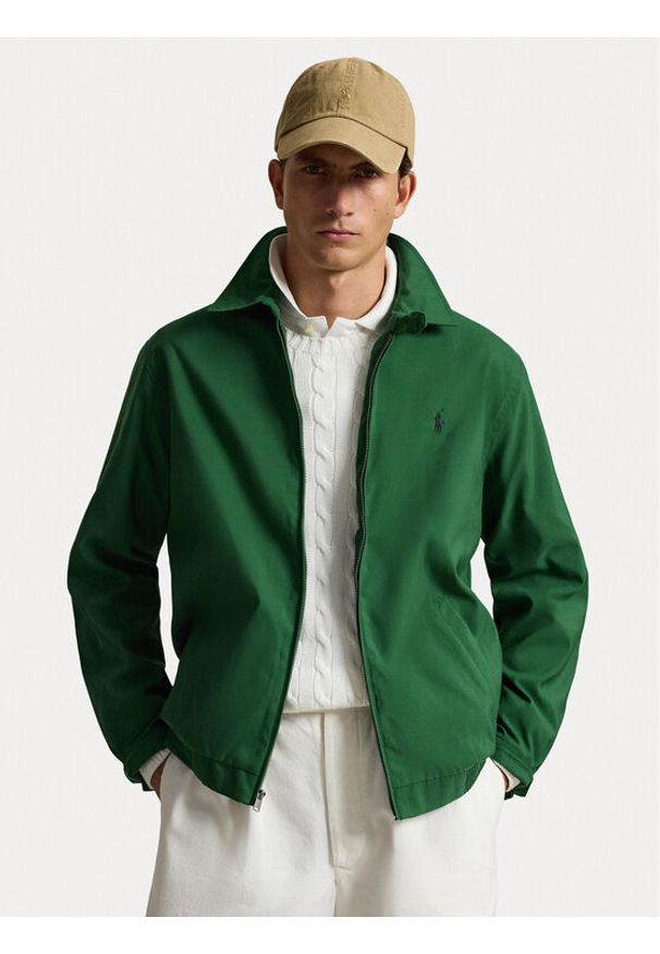 Polo Ralph Lauren Kurtka przejściowa 710940744501 Zielony Regular Fit. Typ kołnierza: polo. Kolor: zielony. Materiał: syntetyk