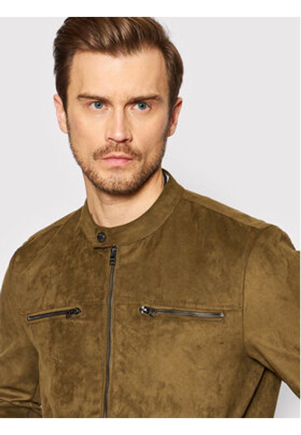 Only & Sons Kurtka z imitacji skóry Willow 22021446 Brązowy Regular Fit. Kolor: brązowy. Materiał: skóra