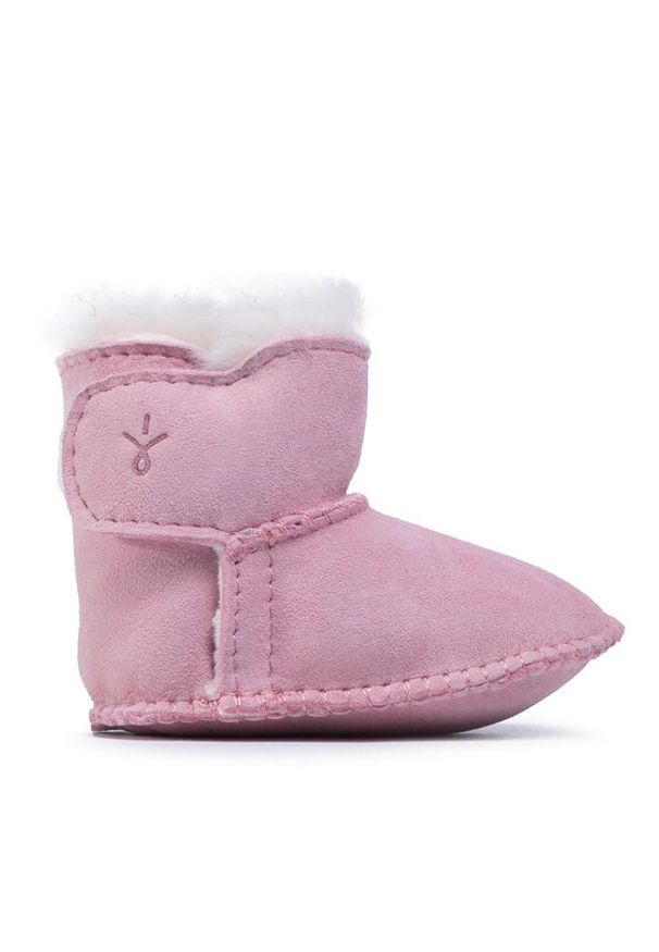 EMU Australia Śniegowce Baby Bootie B10310 Różowy. Kolor: różowy. Materiał: skóra