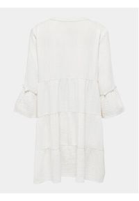 only - ONLY Sukienka letnia Thyra 15267999 Biały Regular Fit. Kolor: biały. Materiał: bawełna. Sezon: lato