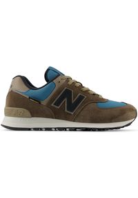 Buty unisex New Balance U574SOB – brązowe. Kolor: brązowy. Materiał: guma, skóra, tkanina, materiał, syntetyk. Szerokość cholewki: normalna. Model: New Balance 574