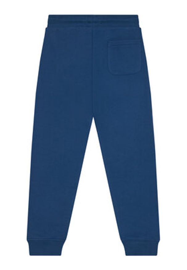 Calvin Klein Jeans Spodnie dresowe Monogram Logo IU0IU00285 D Niebieski Regular Fit. Kolor: niebieski. Materiał: bawełna