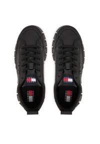 Tommy Jeans Sneakersy Tjw Vulc Flatform Leather EN0EN03008 Czarny. Kolor: czarny. Materiał: skóra #3