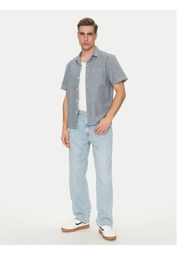 Levi's® Koszula A8457-0015 Niebieski Standard Fit. Kolor: niebieski. Materiał: bawełna