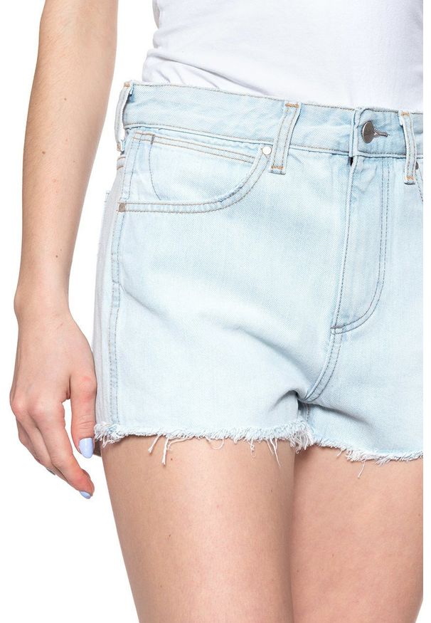 Wrangler - DAMSKIE SPODENKI WRANGLER THE SHORT ICY BLUE W27XVA243 112128210