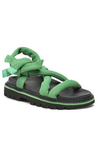 Tommy Jeans Sandały Sandal EN0EN02073 Zielony. Kolor: zielony. Materiał: materiał #4