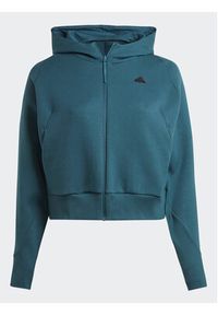 Adidas - adidas Bluza IN5150 Turkusowy Loose Fit. Kolor: turkusowy. Materiał: bawełna #6