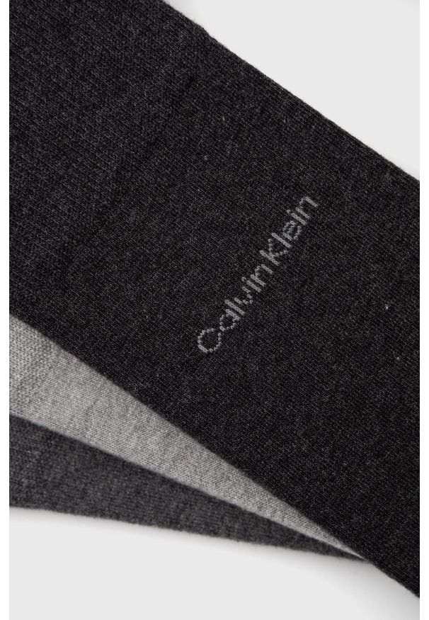 Calvin Klein skarpetki (3-pack). Kolor: szary