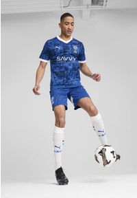 Puma - Męskie szorty Al Hilal Saudi F.C. 24/25 PUMA Blue Intense White. Kolor: biały, wielokolorowy, niebieski. Sport: piłka nożna