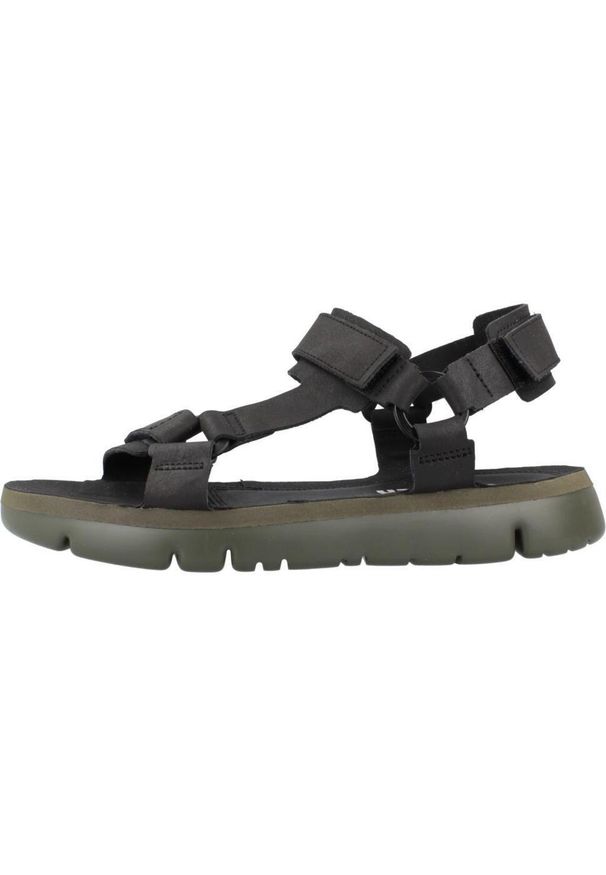 Camper - Sandały CAMPER ORUGA SANDAL Czarny. Kolor: czarny. Materiał: syntetyk, tkanina, skóra. Sezon: lato
