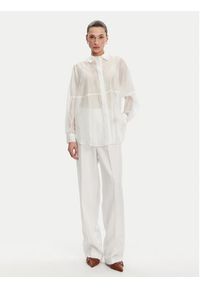 ACCESS FASHION Koszula 53-7068-104 Biały Loose Fit. Kolor: biały. Materiał: lyocell